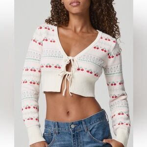 Florence by mills Ma Cherie tie front crop cardigan